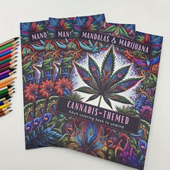 Adult Coloring Book Floral Patterns Single Sided Pages
