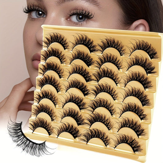 14 Pairs Curling False Eyelashes 8D Three-dimensional Fairy Style