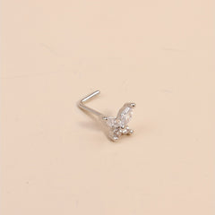 Butterfly Screw Nose Ring Stud for Men & Women