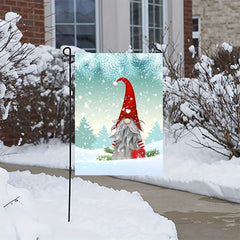 Christmas Winter Garden Yard Flag Banner Snow Decor Double Sided Welcome Flag