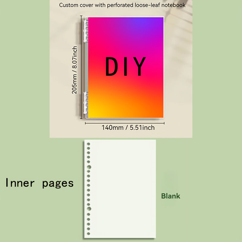 Customizable A5 Spiral Notebook Soft Cover Perforated Pages