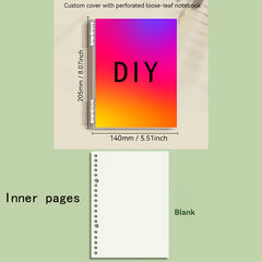 Customizable A5 Spiral Notebook Soft Cover Perforated Pages