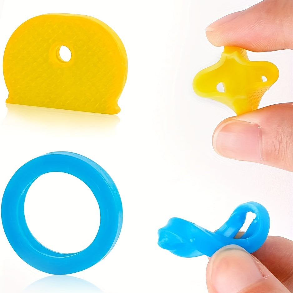 8pcs Soft Rubber Key Cap Cover Identifiers in 8 Assorted Colors