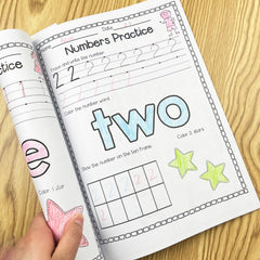 Tracing Practice Book 0-100 Math Coloring Activity