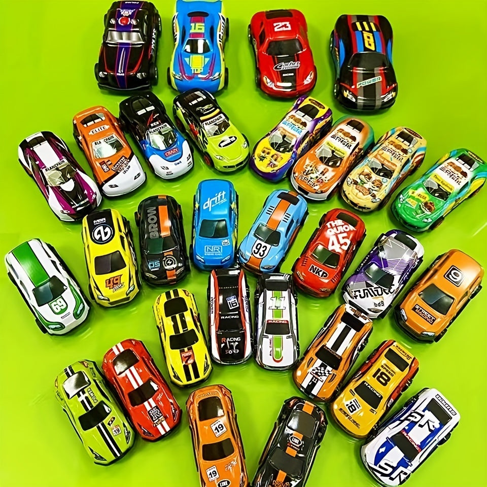 Alloy Small Car Inertia Pull Back Toy Set