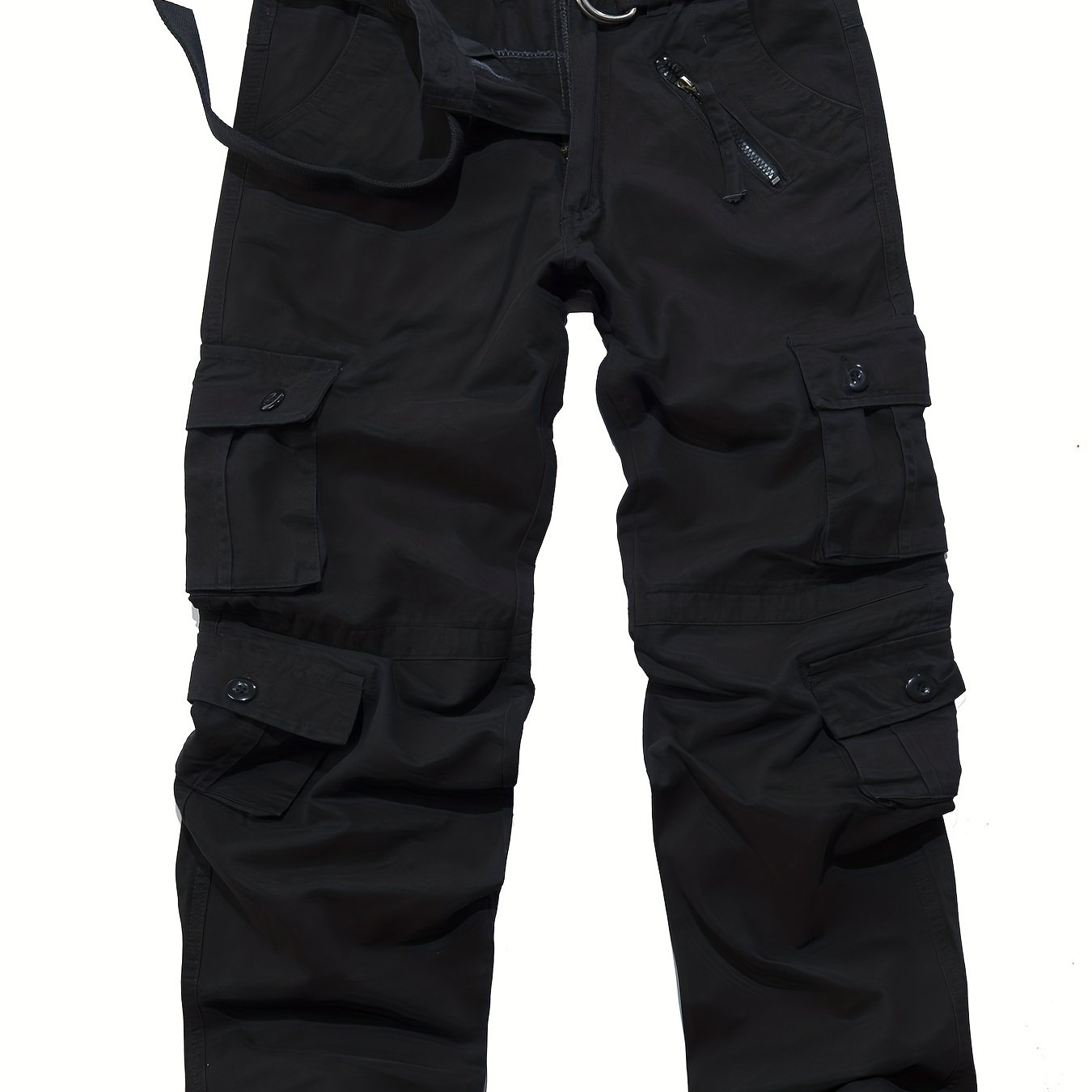 Men's Loose Washed Cargo Jeans Plus Size