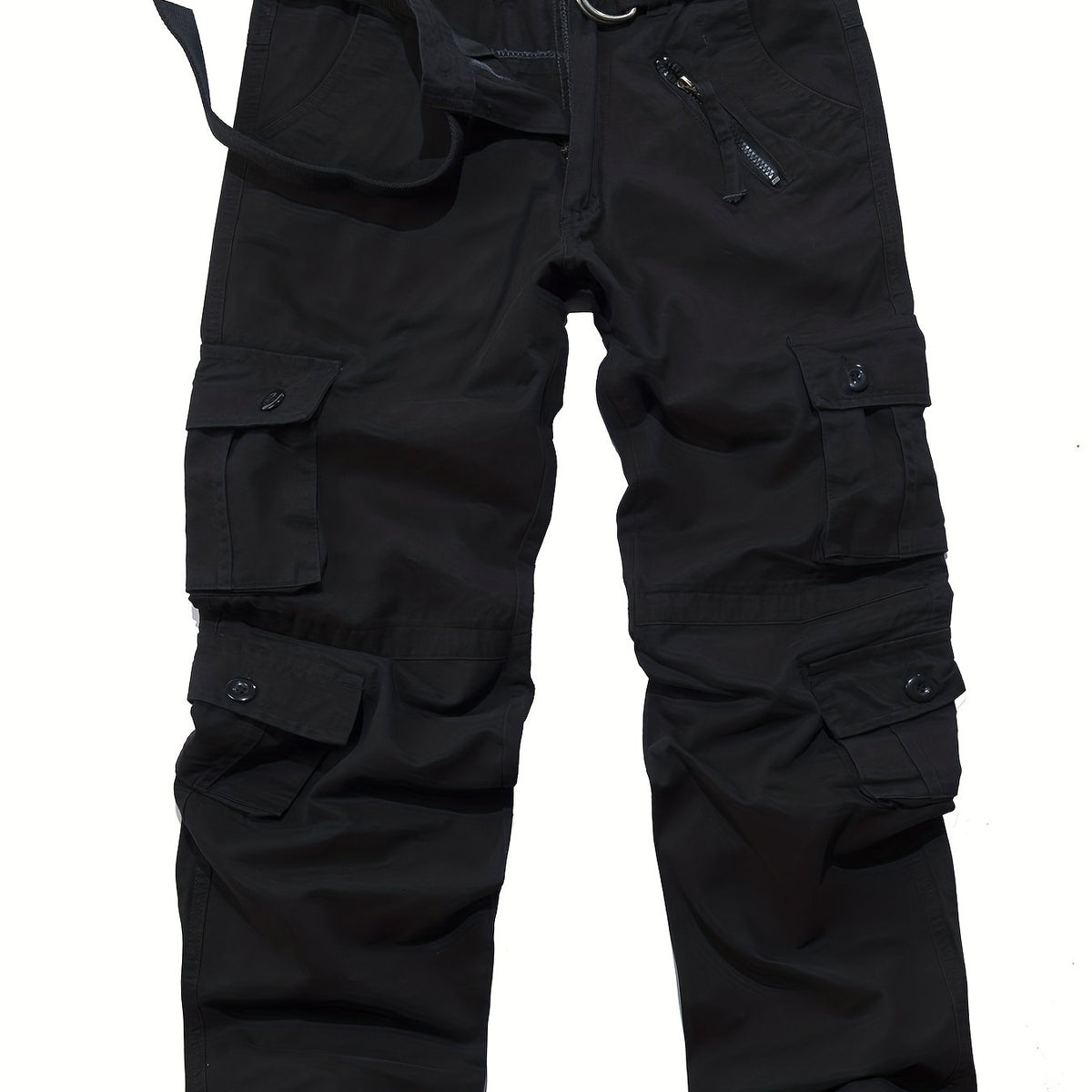 Men's Loose Washed Cargo Jeans Plus Size