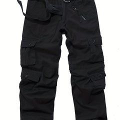 Men's Loose Washed Cargo Jeans Plus Size
