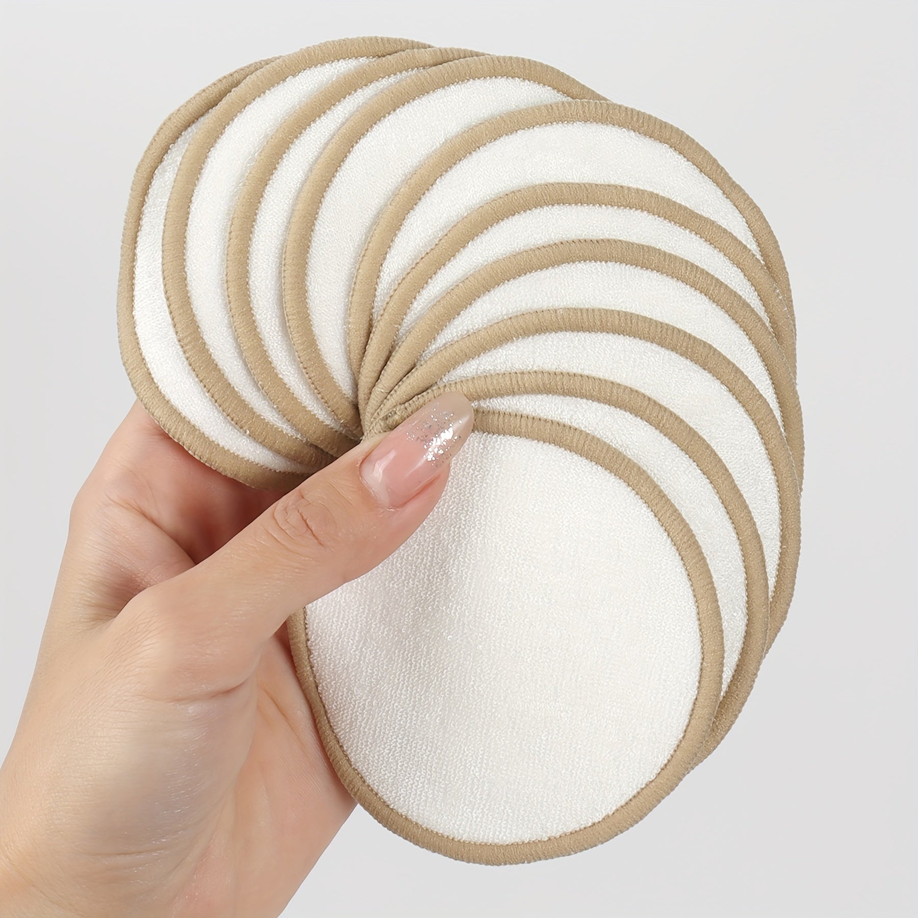 Cotton Makeup Remover Pads Unscented 20 Pack Washable Facial Cleansing Cloths
