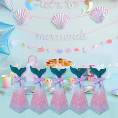 10pcs Mermaid Candy Box Birthday Party Wedding Packaging Box
