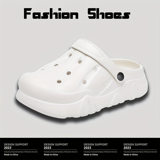 Men's Lightweight Comfy Clogs Hollow Out Non Slip Garden Shoes Summer
