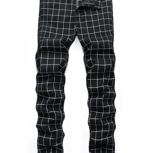 Men's Retro Plaid Stretch Casual Pants