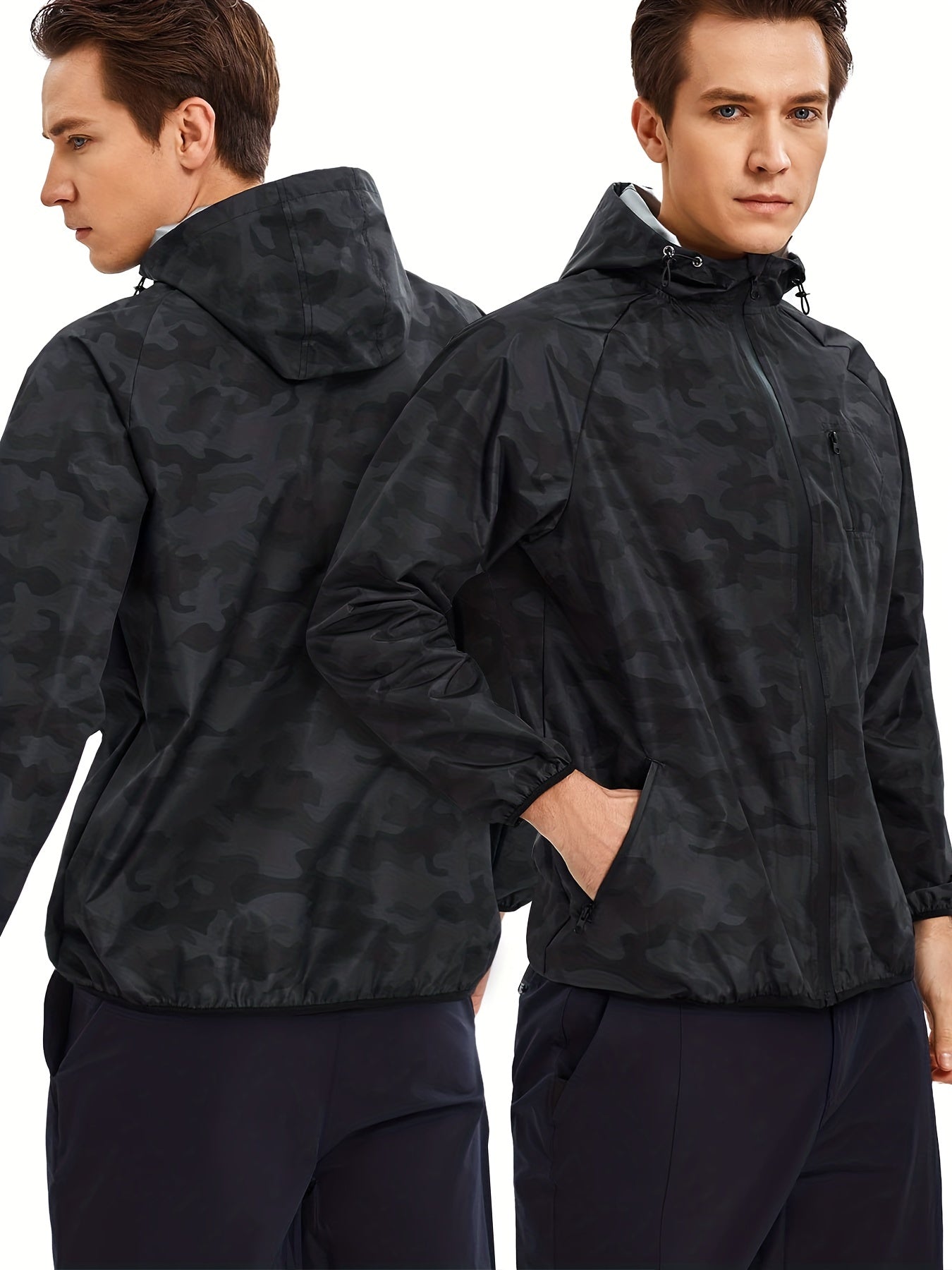 Men's Sweat Sauna Suit Hooded Jacket for Weight Loss