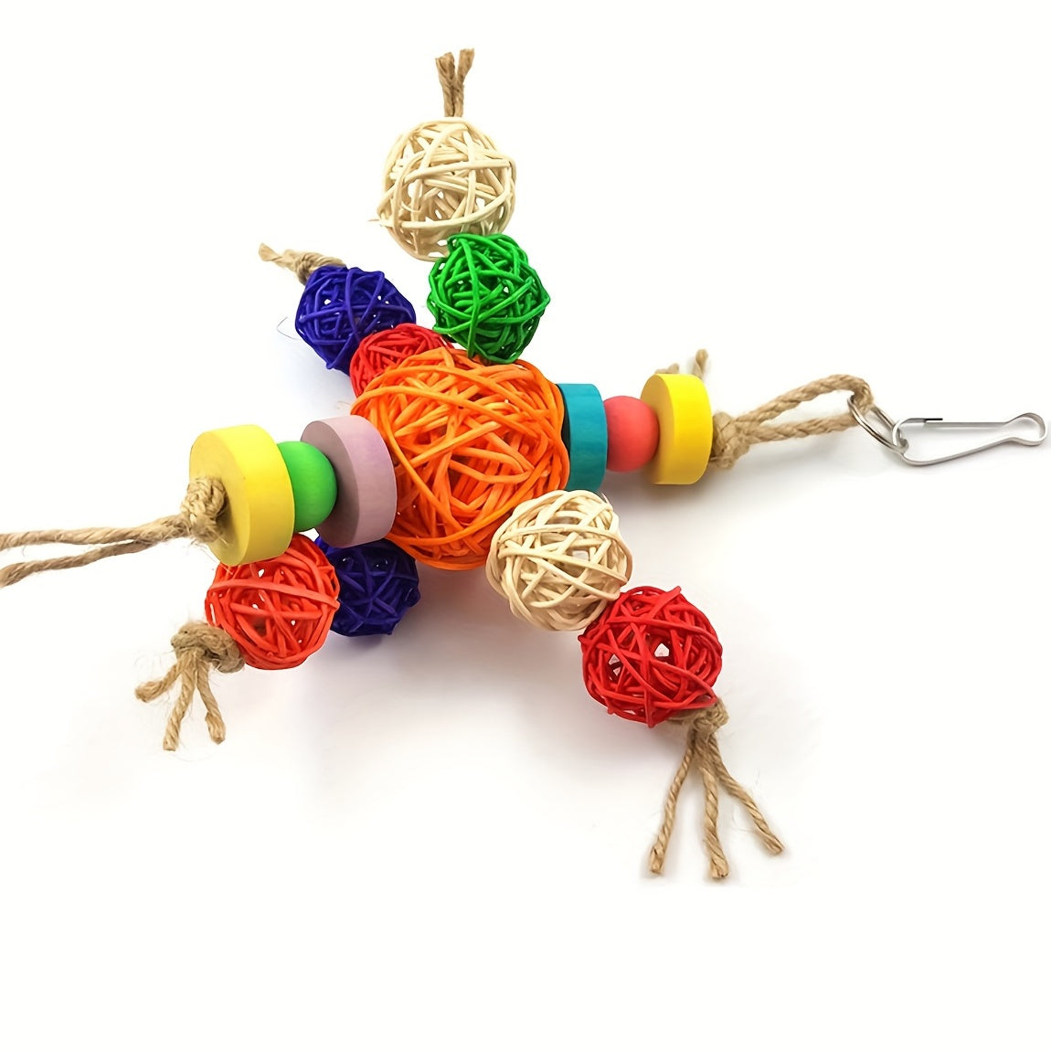 Colorful Parrot Chewing Toy for Cage Enrichment