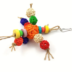 Colorful Parrot Chewing Toy for Cage Enrichment