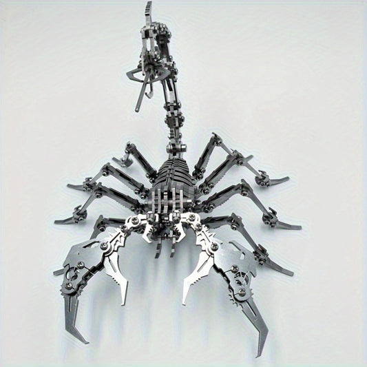 MOKR Scorpion King 3D Metal Jigsaw Puzzle DIY Educational Toy Animal Silver