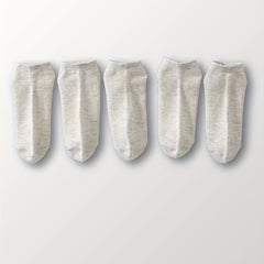 10 Pairs Low Cut Solid Socks Soft & Comfy Women's Stockings