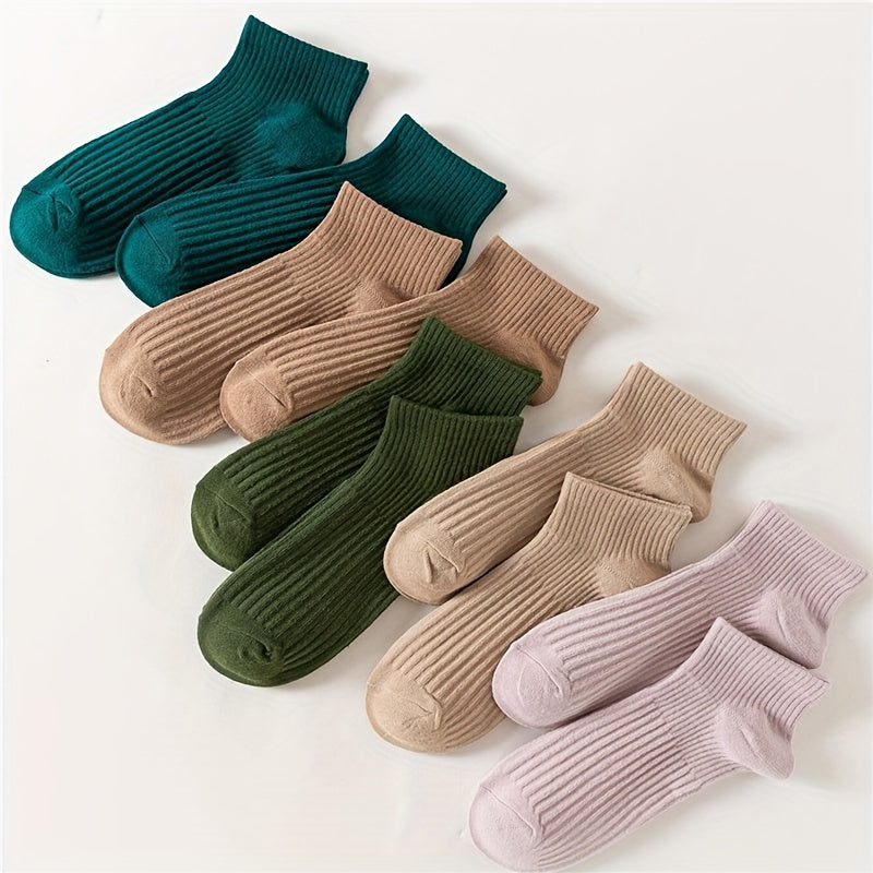 10 Pairs Soft & Lightweight Ankle Socks Women's Stockings