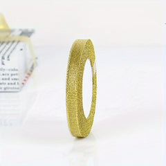 Gold & Silver Gift Wrapping Ribbon Holiday Decor Christmas Tree Ornament Bou