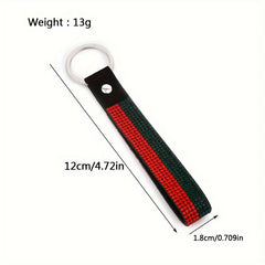 Keychain Rope Webbing Wristlet Unisex Couple Style Gift Pendant