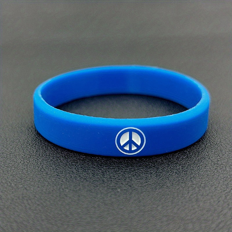 World Peace Silicone Bracelet Sporty Rubber Wristband