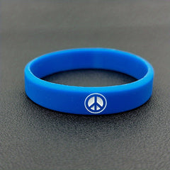 World Peace Silicone Bracelet Sporty Rubber Wristband