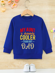 Girls' Aunt Cooler Pattern Sweatshirt