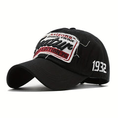 Vintage Letter Embroidery Baseball Cap Cotton Hip Hop Sunscreen Sports Hat
