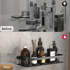 2pcs Stainless Steel Kitchen Shower Storage Rack