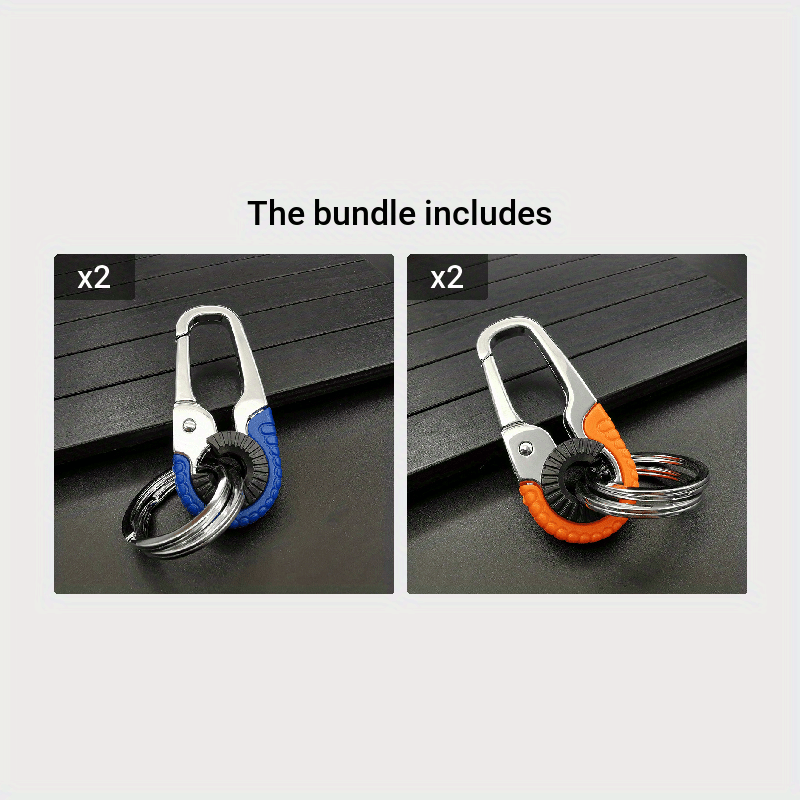 Stainless Steel Carabiner Keychain for Climbing Fishing