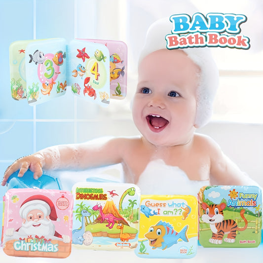 Interactive Soft Bath Toys Baby Shower Book Educational Floating Book