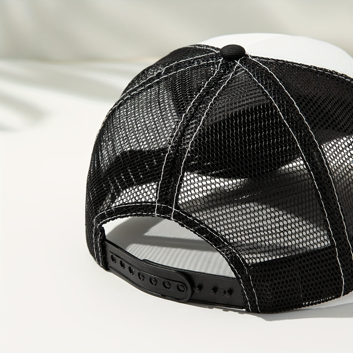 Embroidery Mesh Trucker Hat Baseball Cap Adjustable Sunscreen Dad Hats