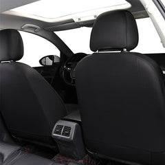 Perforated Leather 4pc Suit Car Seat Cover Set Business Style PVC