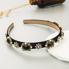Baroque Rhinestone Headband Glitter Hair Band Vintage Hair Accessories