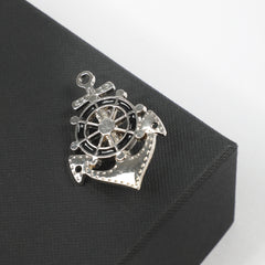 1PC Men's Boat Rudder Brooch Clothing Accessories