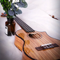 26 Inch Ebony Wood Ukulele for Beginners