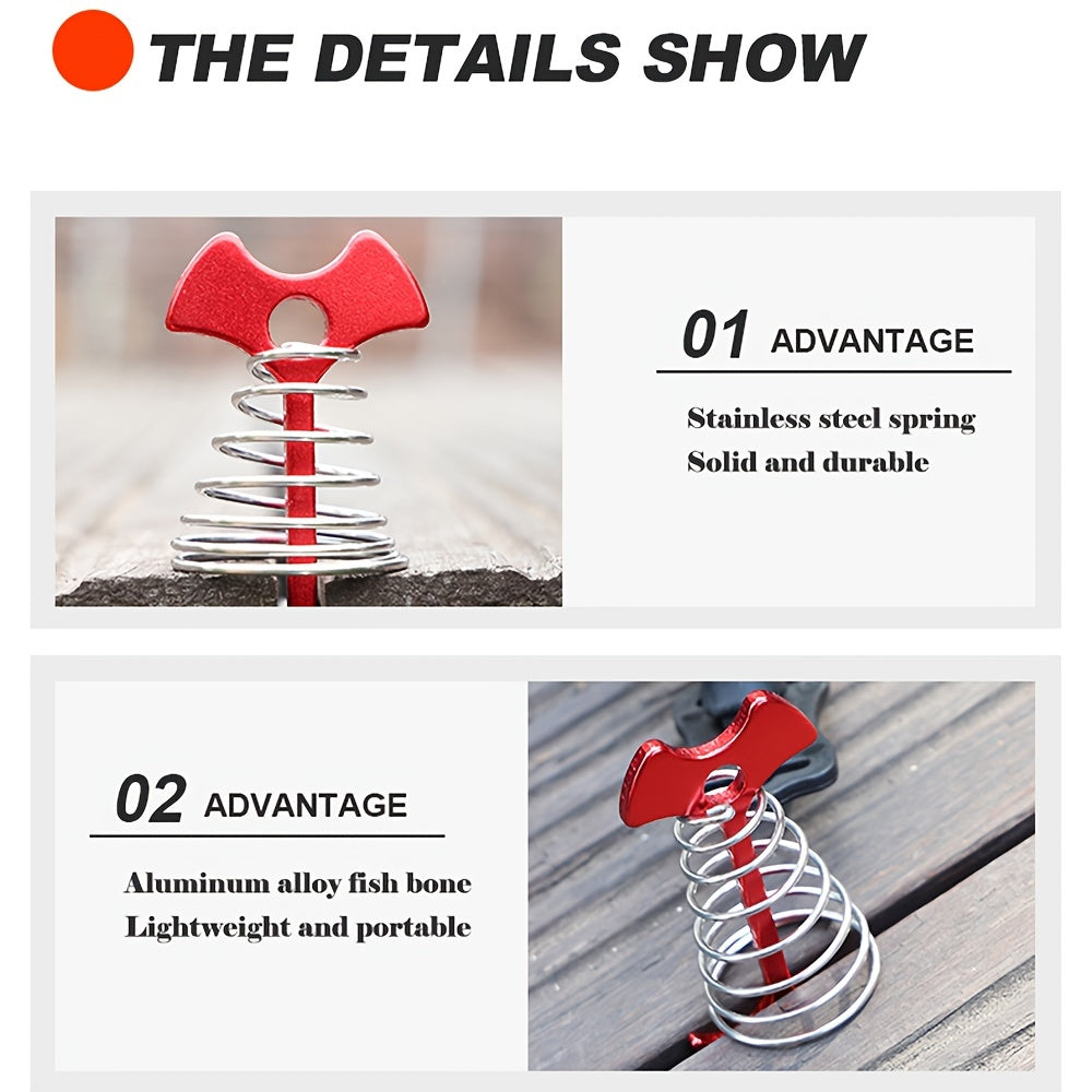 Stainless Steel Tent Ground Anchor Pegs for Outdoor Camping