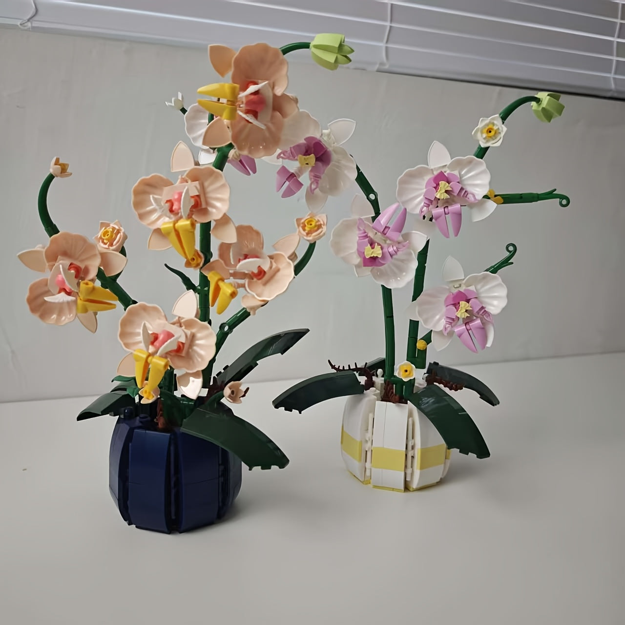 DIY Artificial Orchid Bouquet Kit ABS Plastic Material