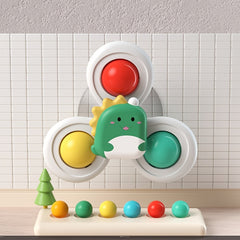 Cute Flower Gyroscope Suction Cup Toy