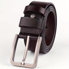 PU Leather Buckle Vintage Belt Men's Antique Jeans Casual Middle aged Joker Belt