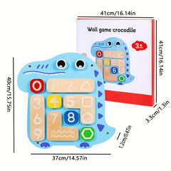 One Piece Crocodile Model Touch Puzzle Toy, Wall Game Busy Board for Kids