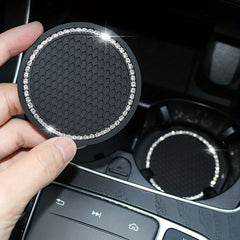 2pcs Car Coaster Water Cup Holder Non slip Pad Interior Decoration Accessories