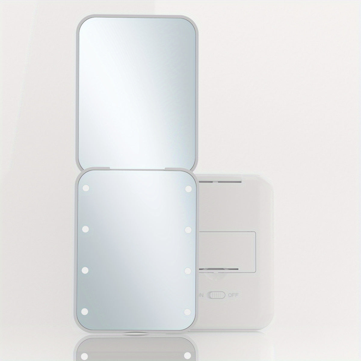 LED Compact Travel Makeup Mirror 1X 3X Magnification