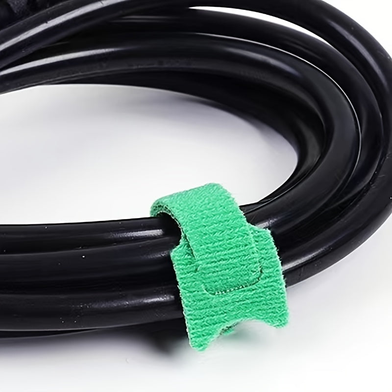 50PCS Reusable Cable Ties 6 Inch Cloth Cord Management Straps