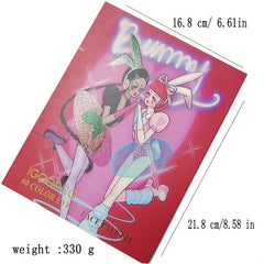 60 Colors Eyeshadow Palette Highlighter Blush Lip Gloss Makeup Palette