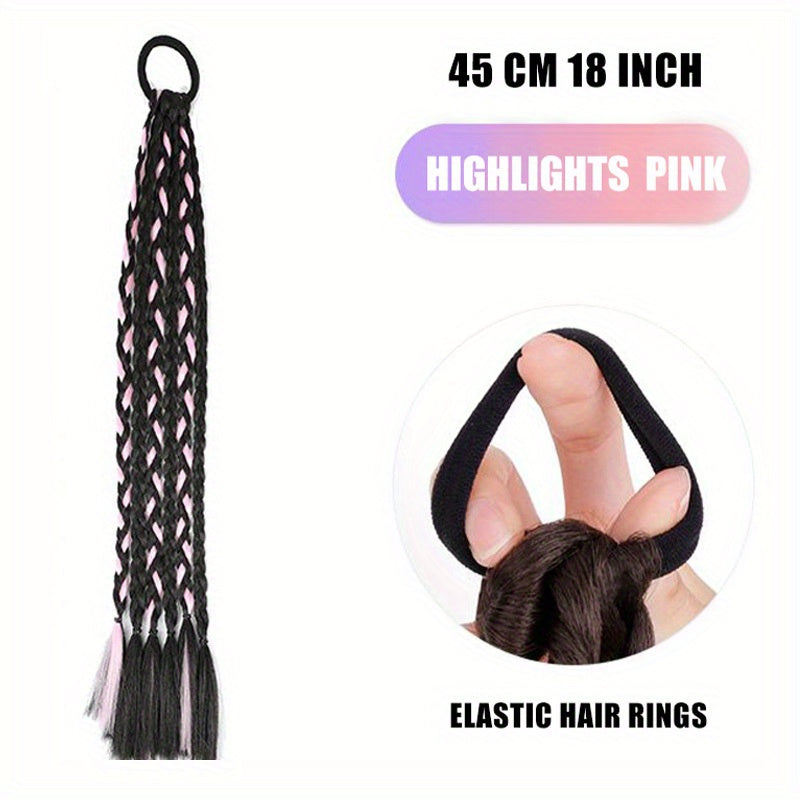 Chinese Style Elastic Hair Extensions Highlight Twist Braids