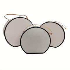 3pcs Oval Shape Gift Wrapping Box Set Wedding Decoration Supplies