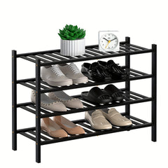 4 Tier Bamboo Shoe Rack Storage Shelf