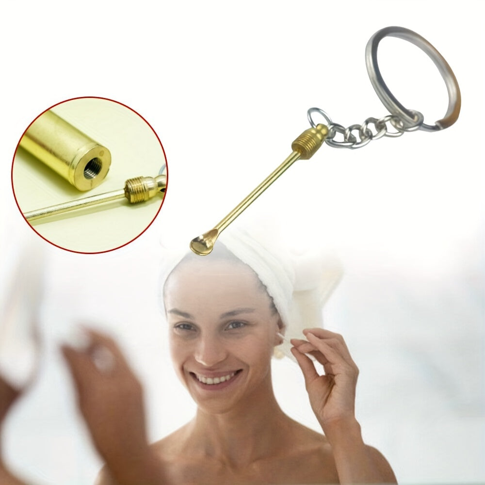 5pcs Portable Reusable Ear Wax Removal Tool Kit with Key Ring