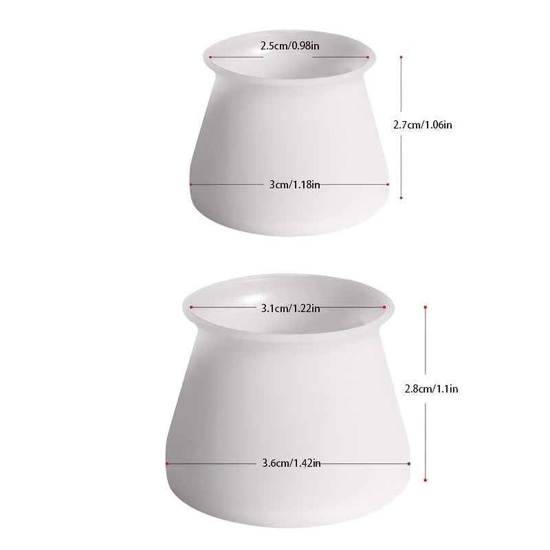 4pcs Chair Leg Protectors: Prevent Furniture Scratches, Easy Install